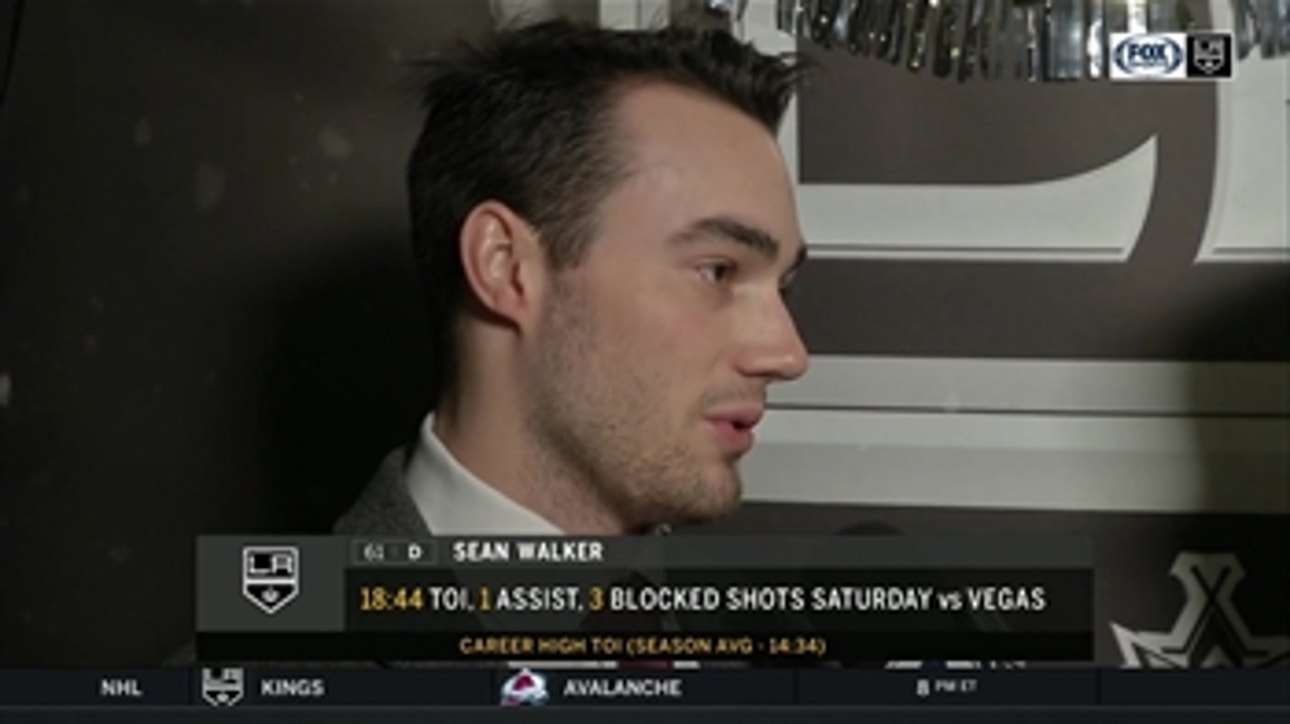Sean Walker excited about the D line's production for LA Kings