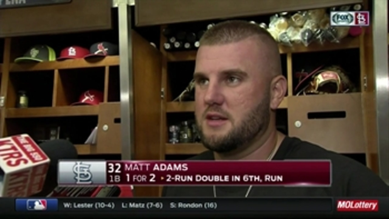 Matt Adams works hard to be ready when called to pinch hit