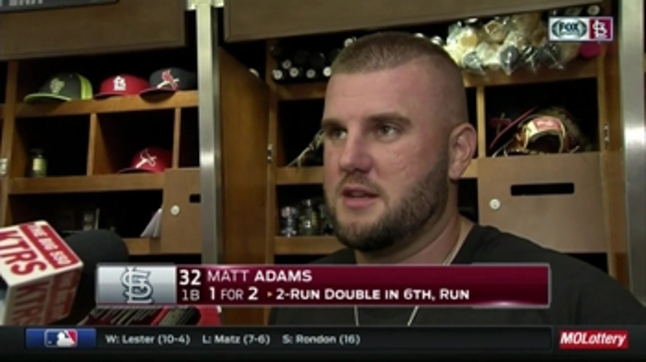 Matt Adams works hard to be ready when called to pinch hit