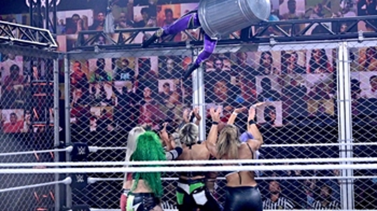 Io Shirai’s jaw-dropping jump from the top of the cage: NXT TakeOver: WarGames (WWE Network Exclusive)