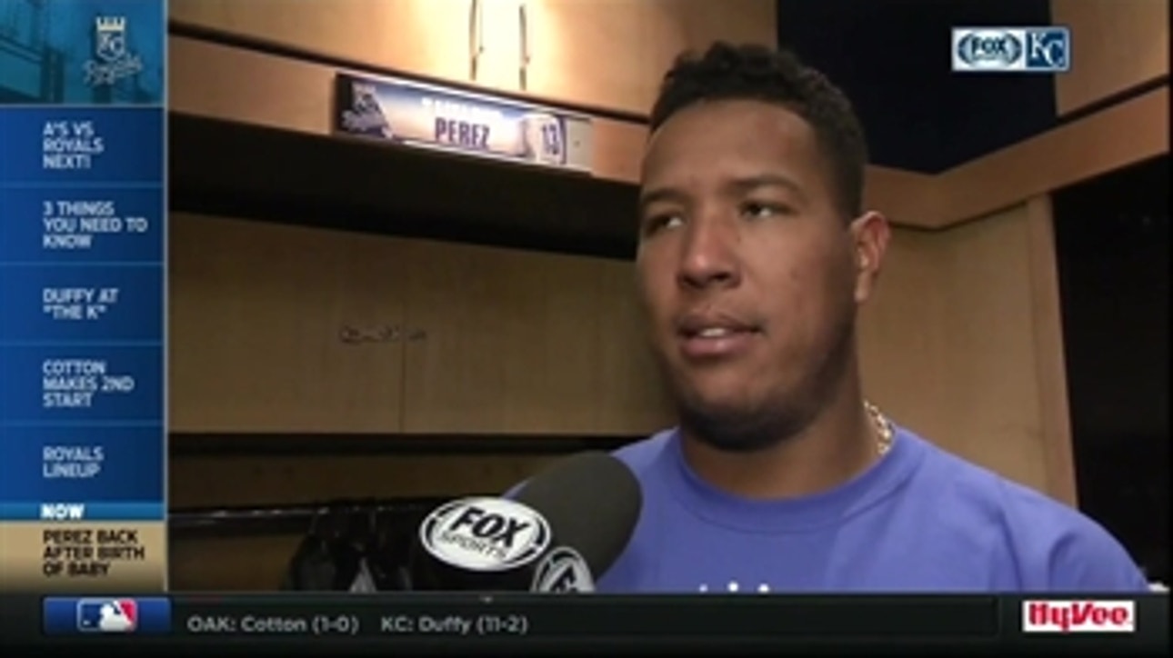 Salvy is thankful after his second son was born on Monday