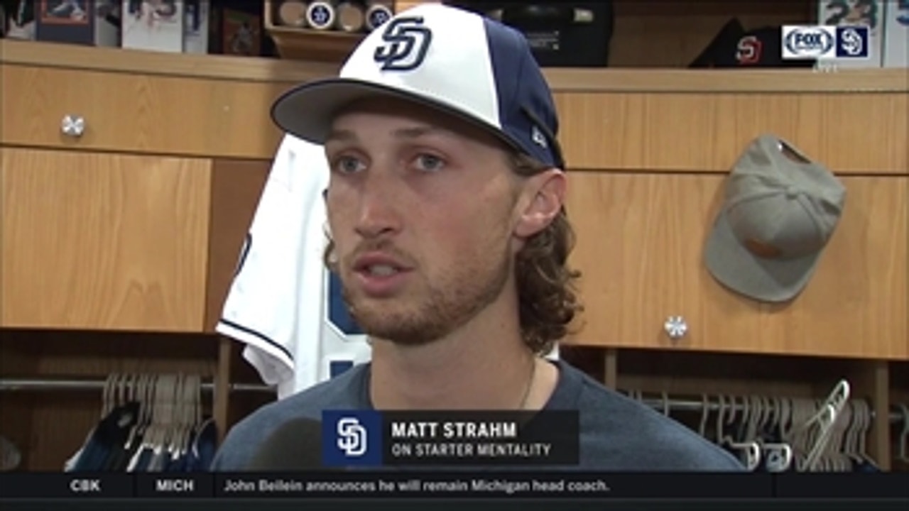 Matt Strahm on the mentality of starting vs. being in the bullpen