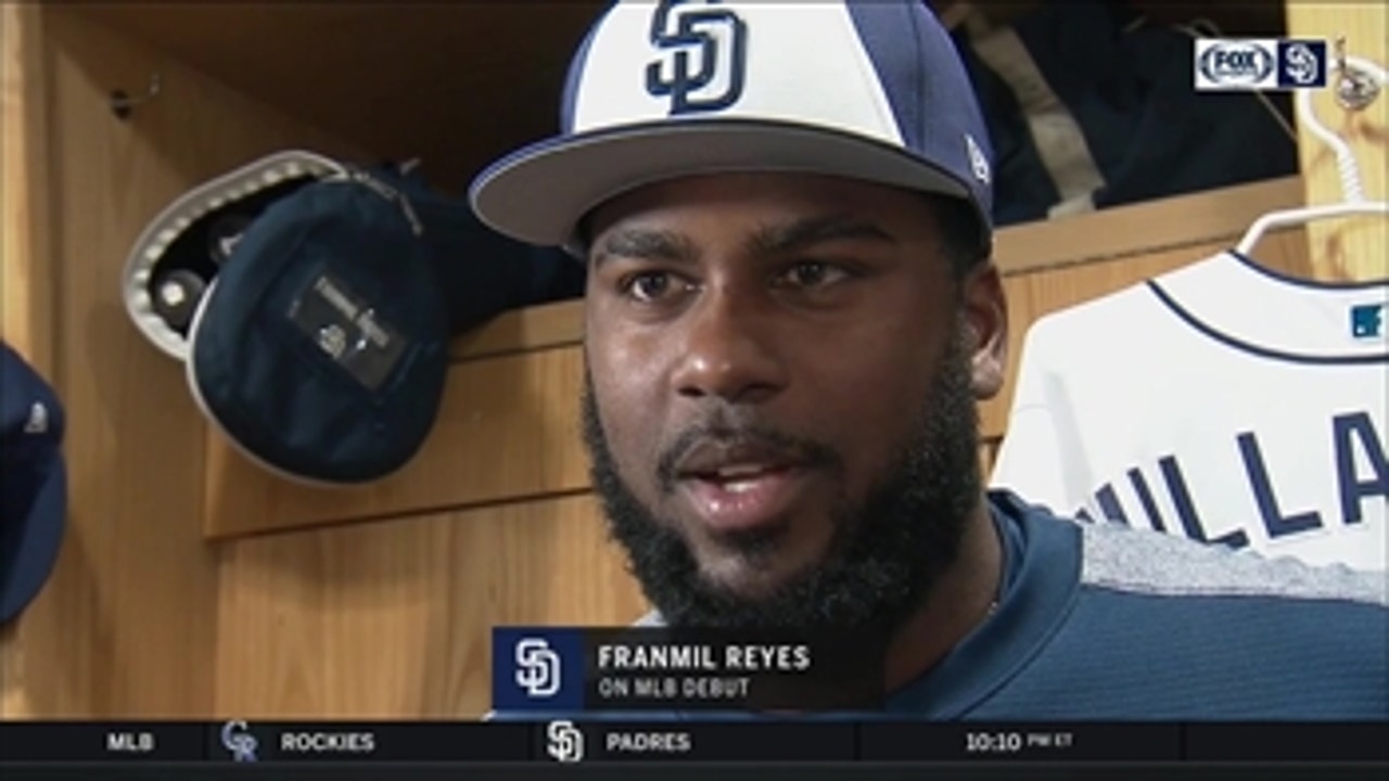 Franmil Reyes talks about being called up by the Padres