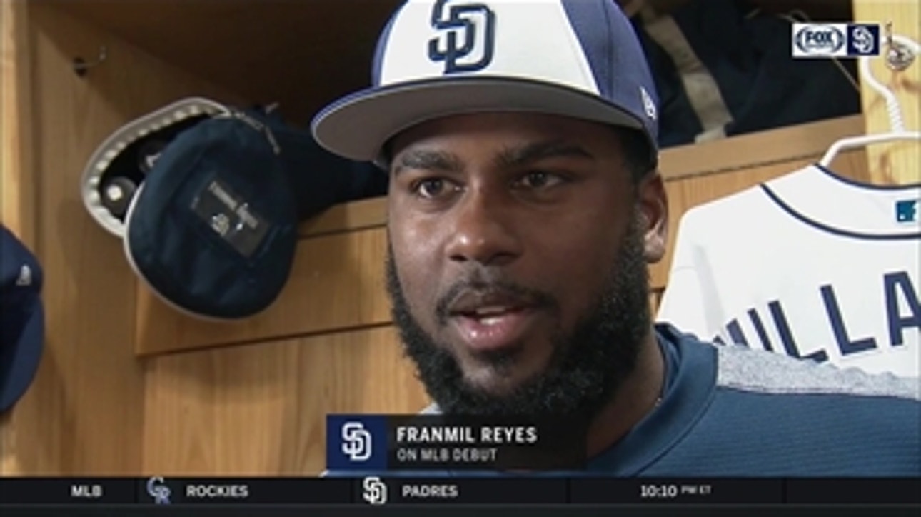 Franmil Reyes talks about being called up by the Padres