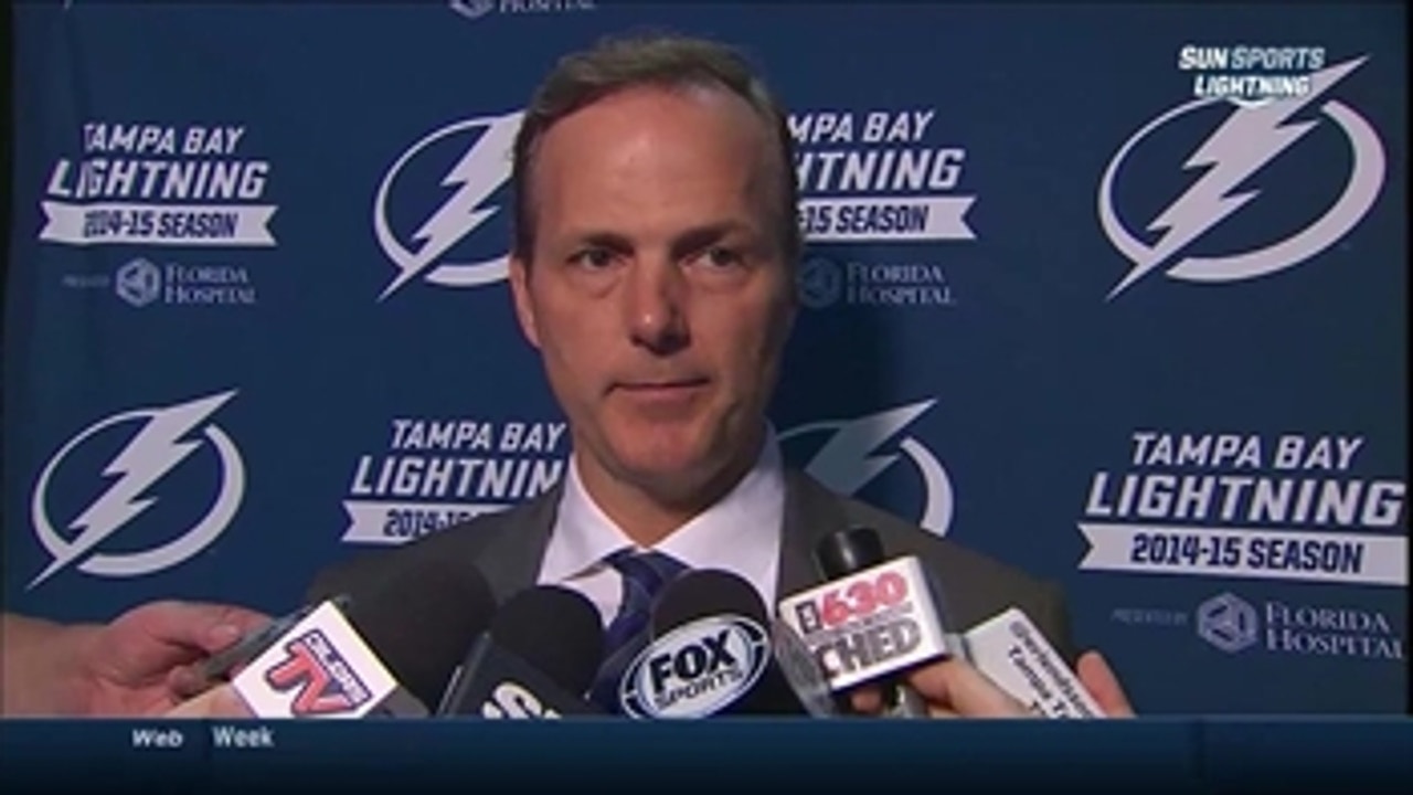 Coach Jon Cooper irritated by reporters after Lightning's loss