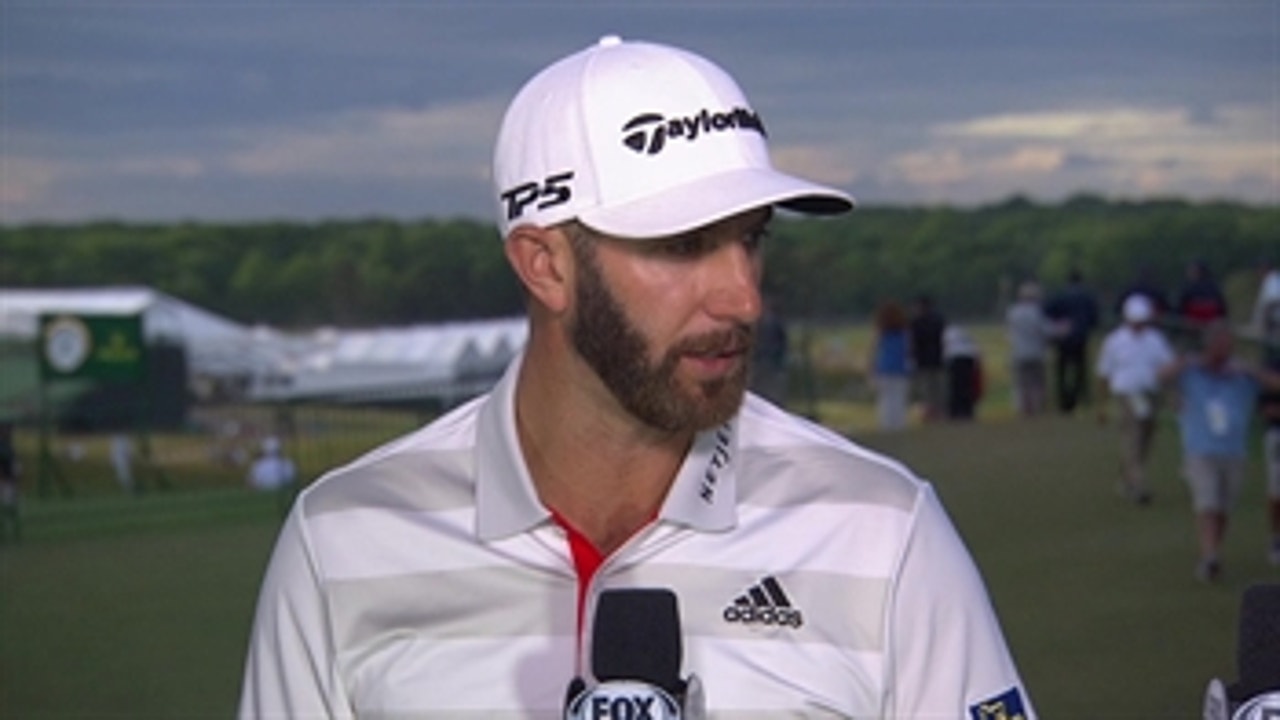 Dustin Johnson reflects on his first round at Shinnecock Hills