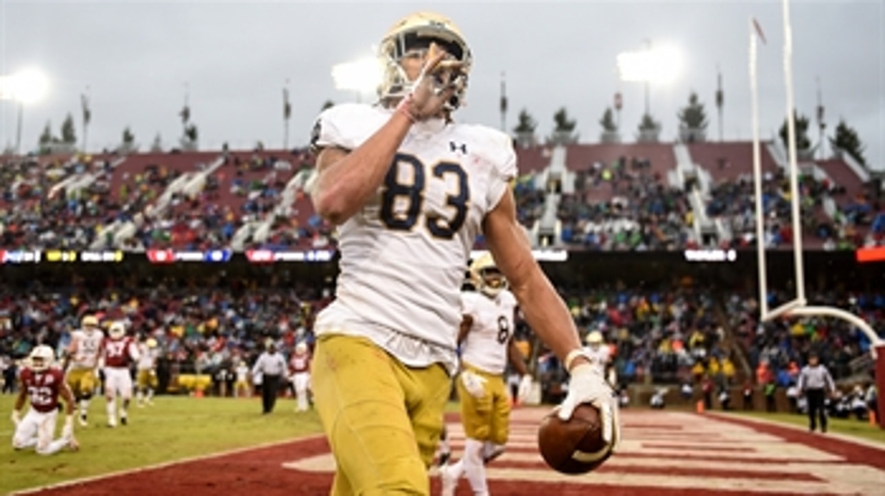 No. 16 Notre Dame handles Stanford 45-24, clinching their 3rd straight 10 win season