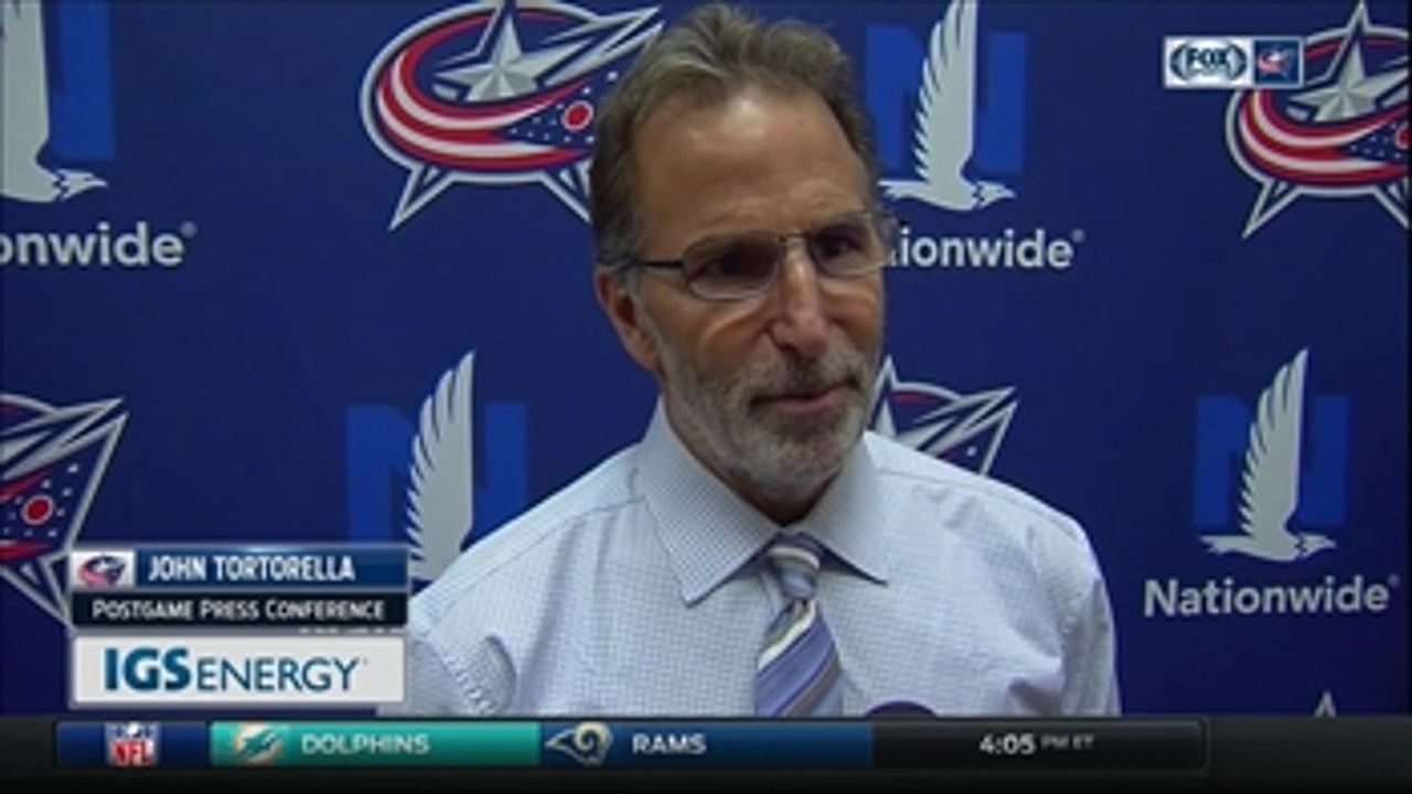 Coach Tortorella identifies everything the Blue Jackets are doing right