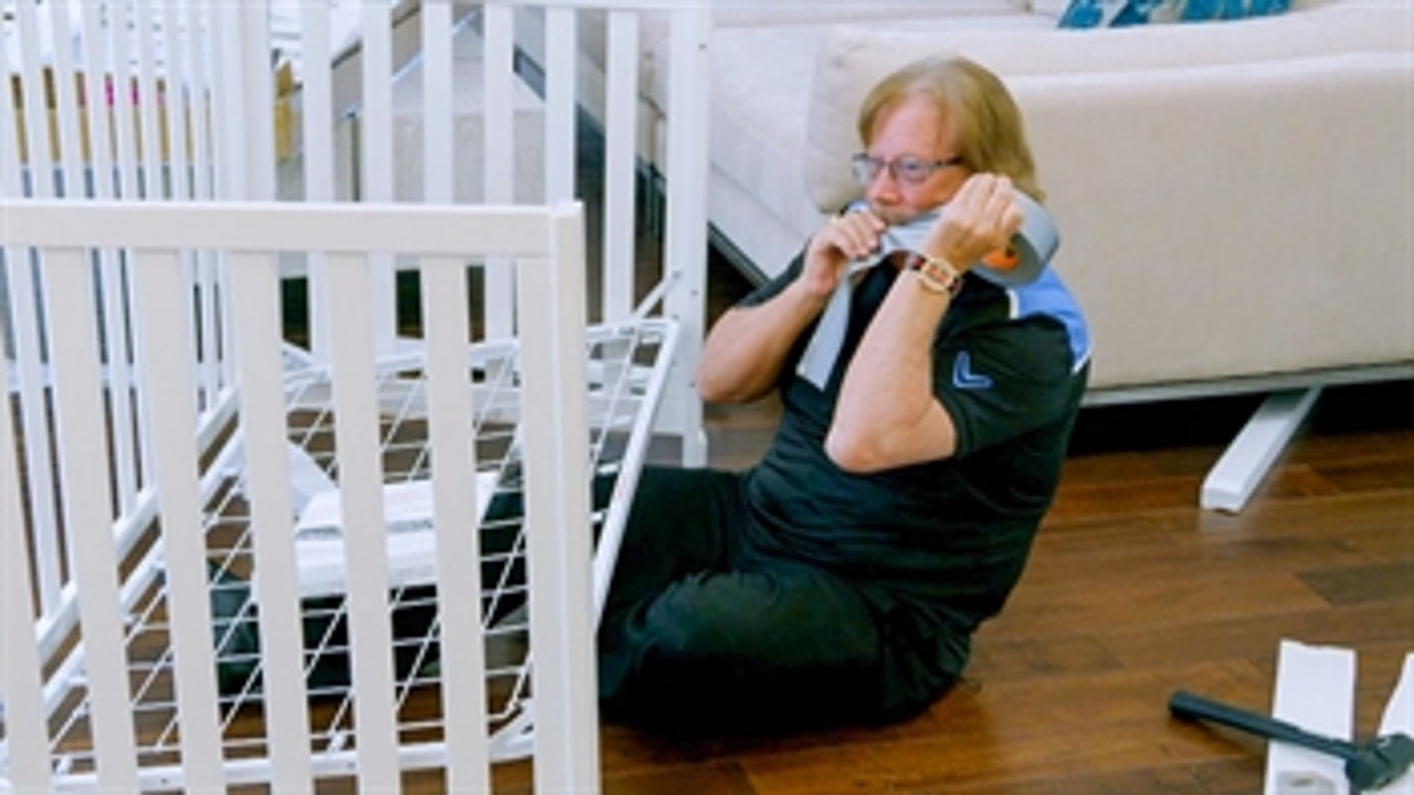 Mr. Miz puts the baby’s crib together with duct tape: Miz & Mrs., Nov. 9, 2020