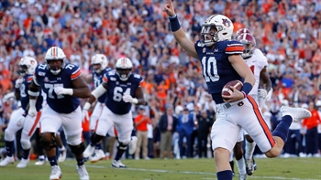 No. 15 Auburn tops No. 5 Alabama, 48-45, end Tide's CFP hopes