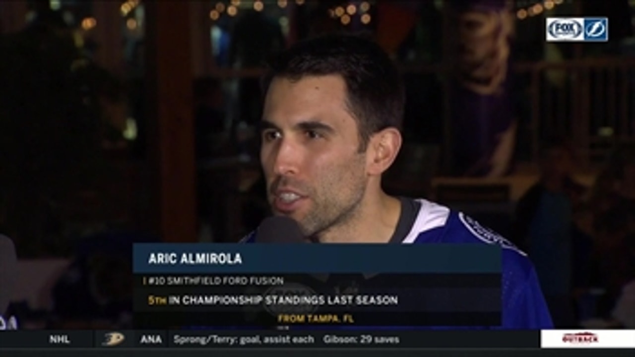 Aric Almirola on spending a day with Lightning, racing in the Daytona 500
