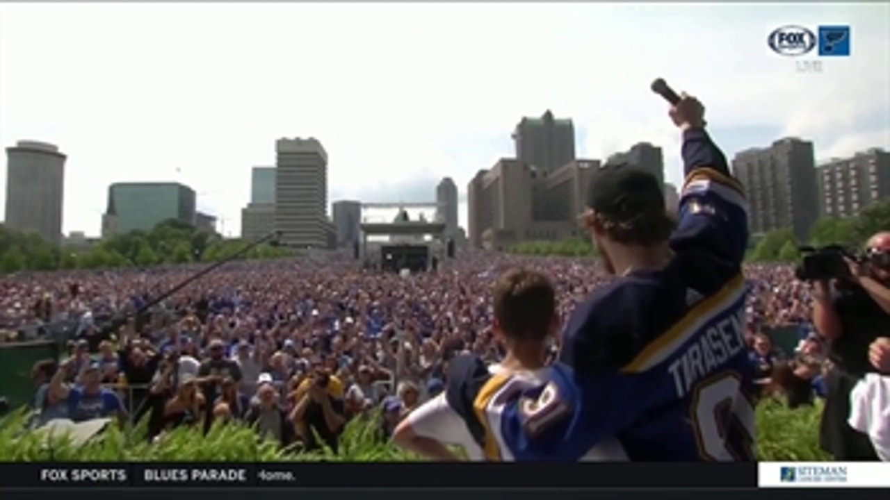 Tarasenko to Blues fans: 'I just want to say thank you'
