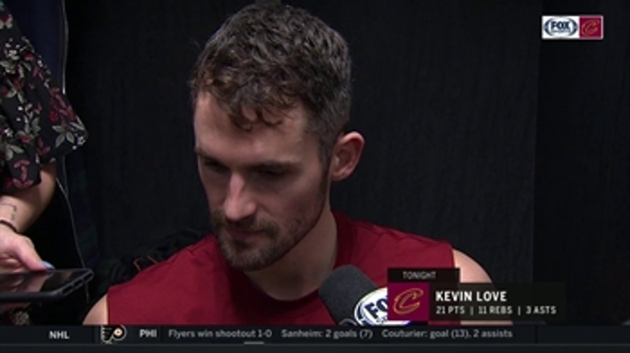 Kevin Love pleased with Cleveland's effort, reconnecting with LeBron