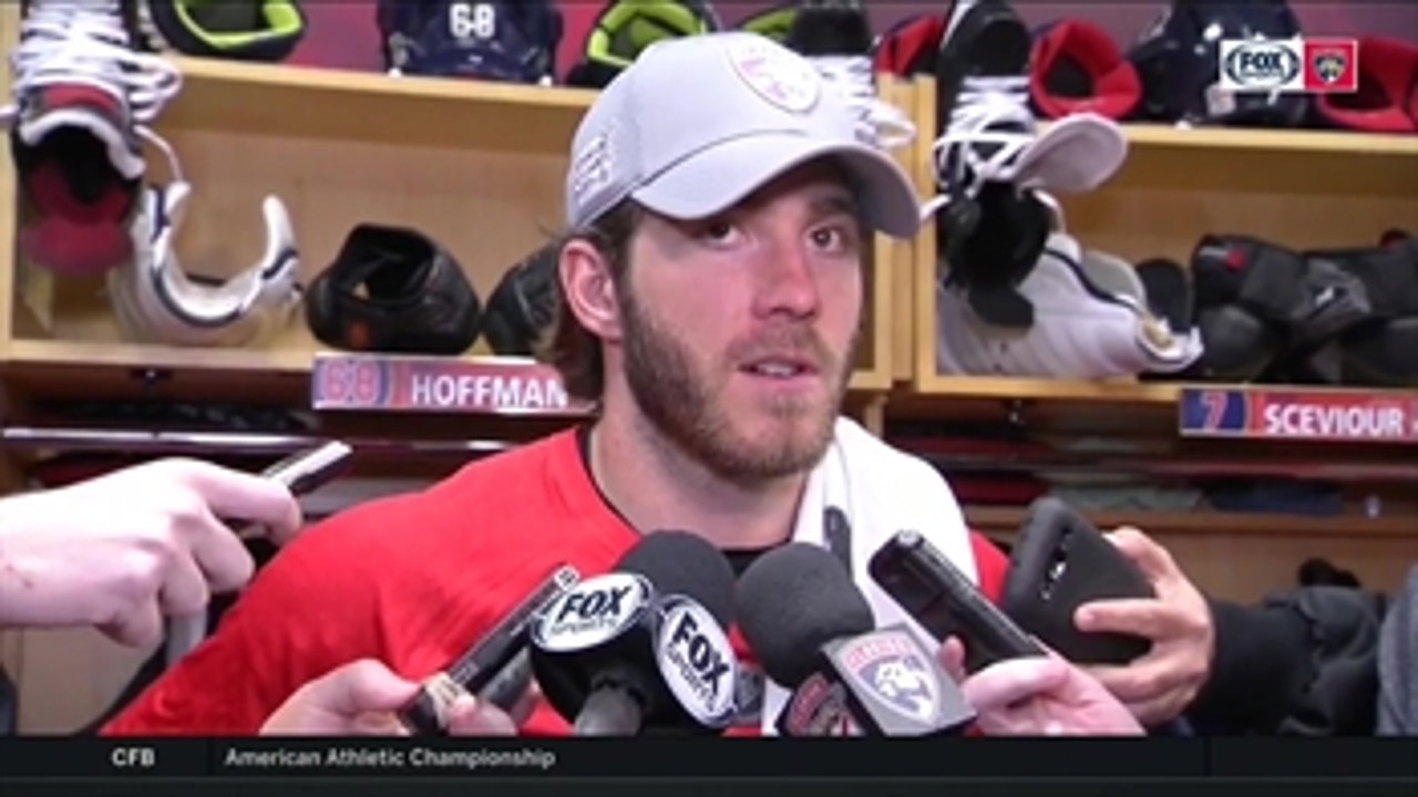 Mike Hoffman recaps Panthers' success against Blue Jackets after notching a goal and an assist