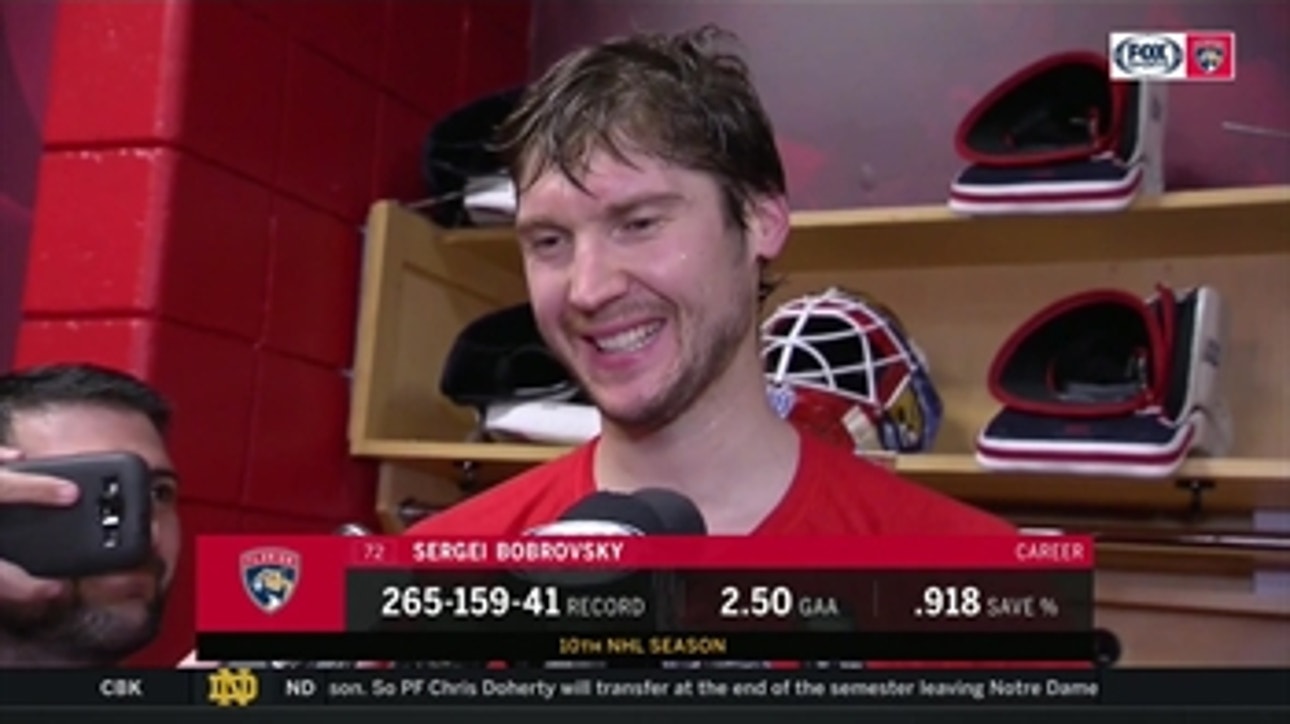 Sergei Bobrovsky discusses playing against the team he played for for 7 seven years