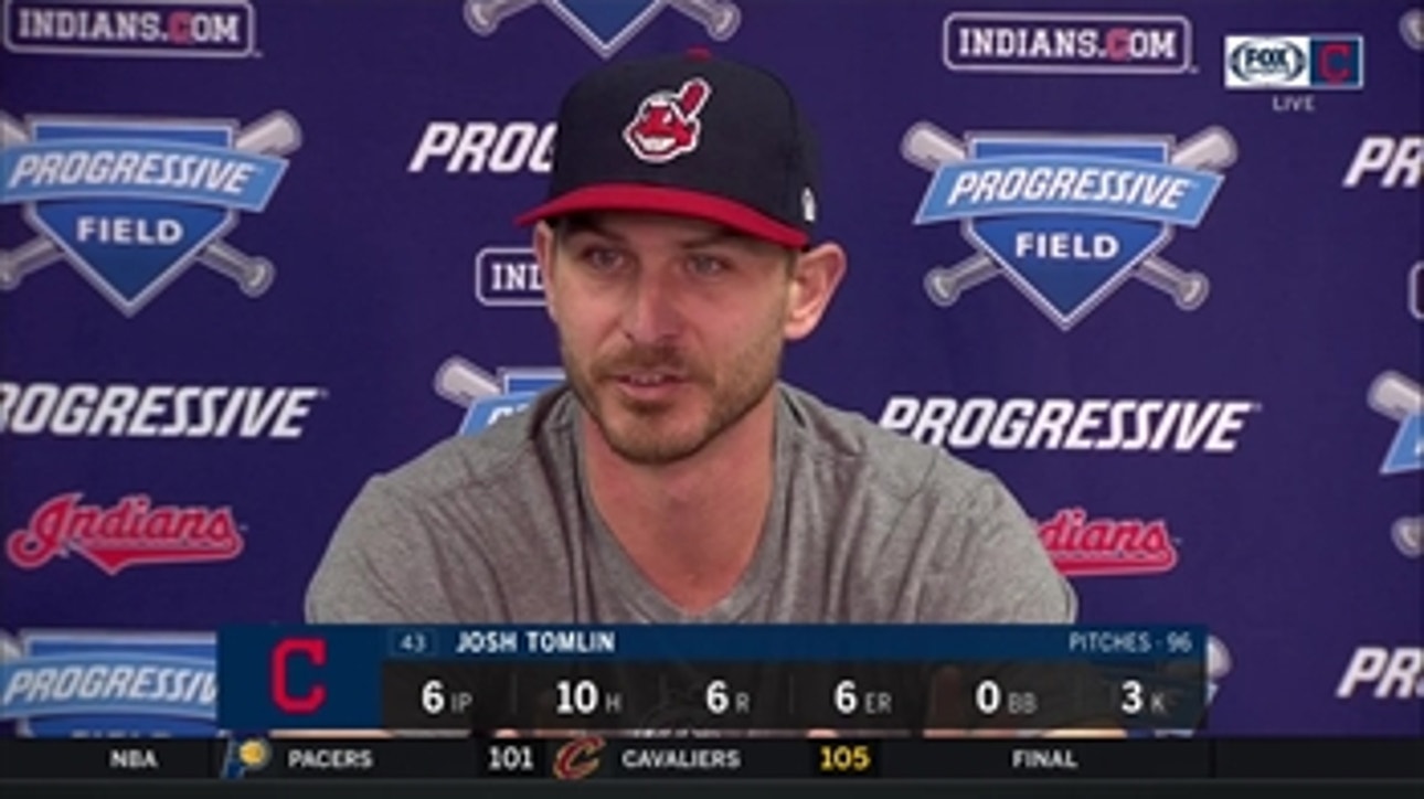 Josh Tomlin knows he's been in this situation before and is taking what he's learned from it this year