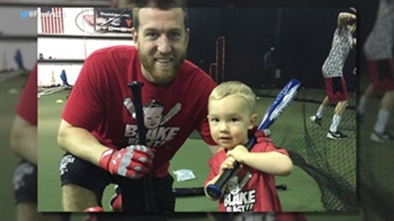 MLB Home Run Derby champ's adorable 21-month old son can already hit bombs