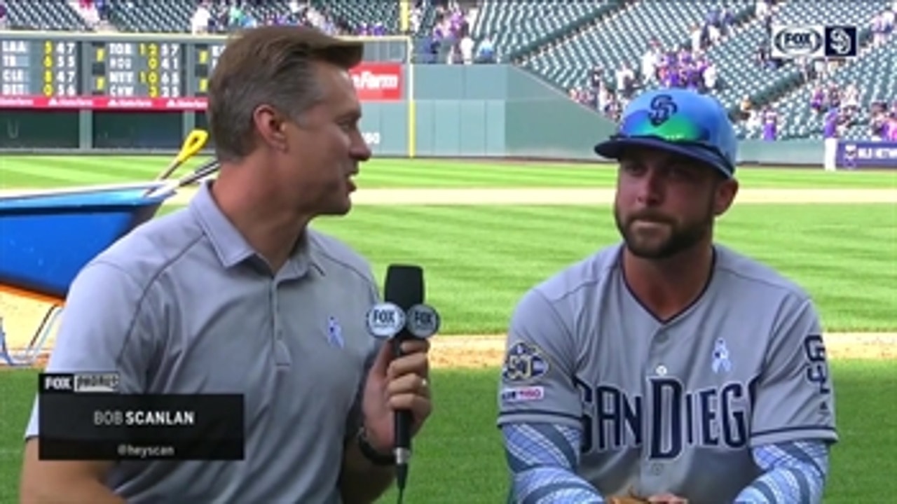 Greg Garcia talks after another wild Padres comeback win