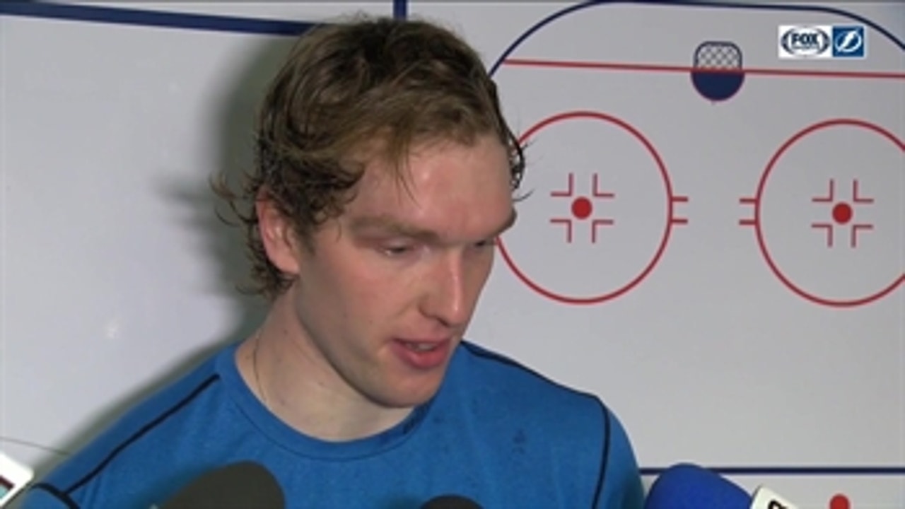 Andrei Vasilevskiy discusses his 37-save performance, Lightning 7-1 win over Sharks