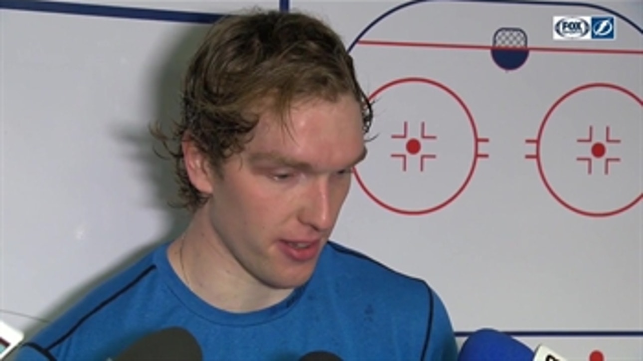 Andrei Vasilevskiy discusses his 37-save performance, Lightning 7-1 win over Sharks