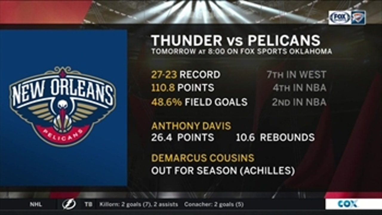New Orleans Pelicans at OKC Thunder preview ' Thunder Live