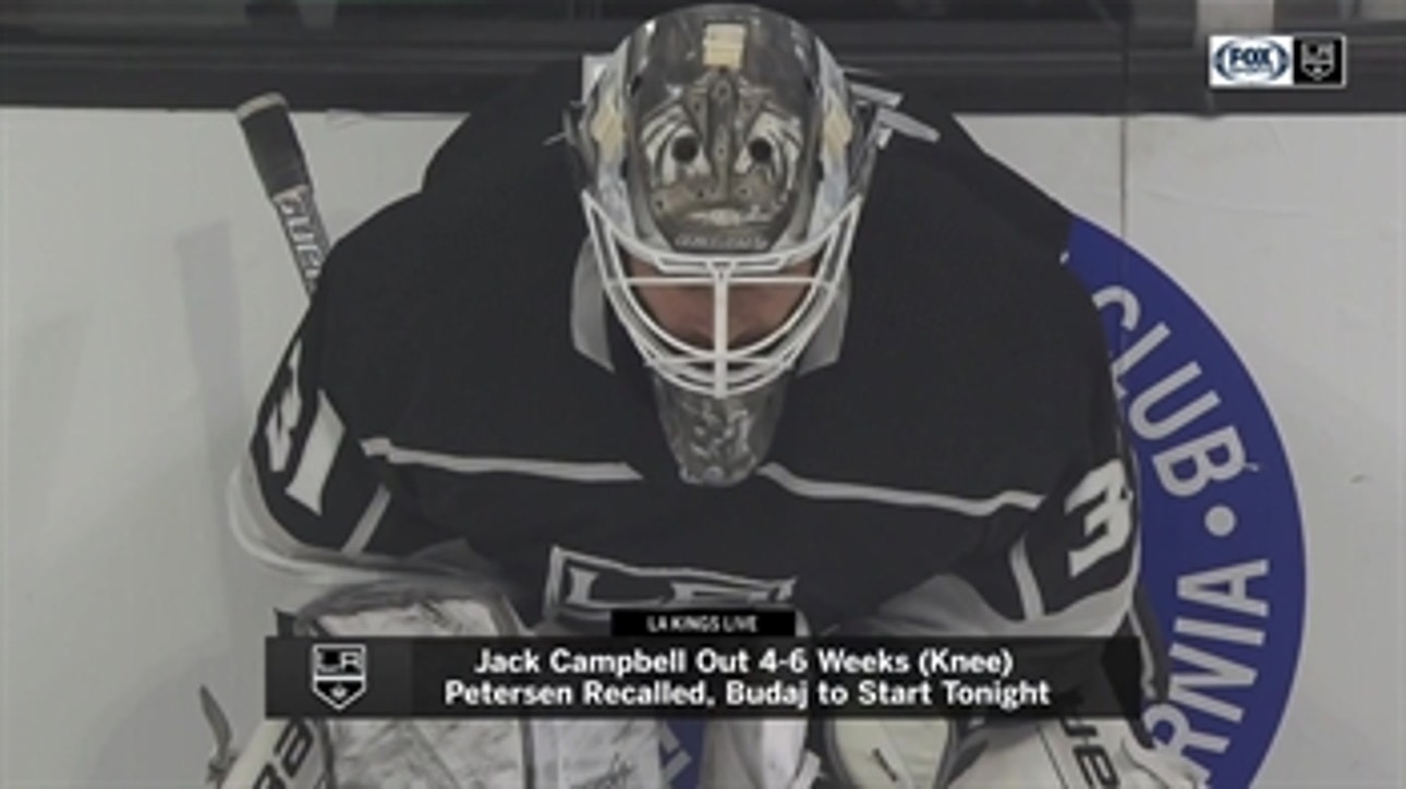 With Jack Campbell out, it's next man up time for LA Kings