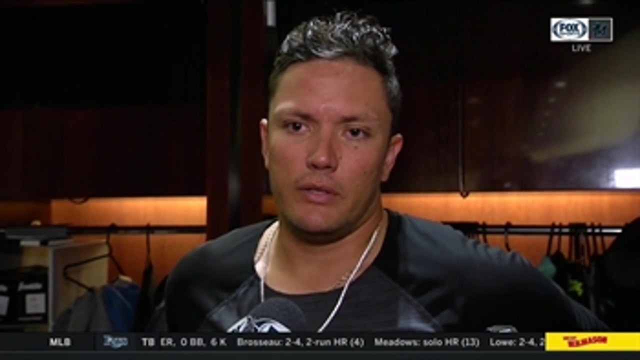Miguel Rojas discusses facing Jacob deGrom, Marlins' defense after his 3-hit afternoon