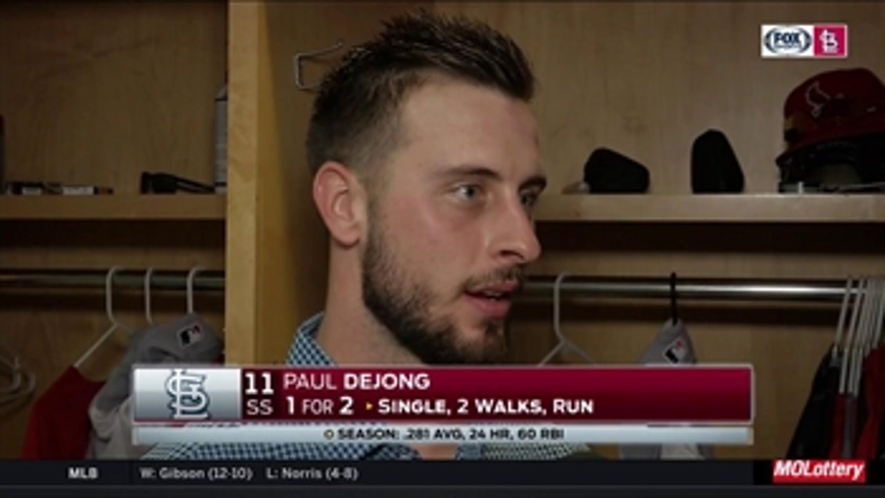 Paul DeJong on error: 'It's just something you learn from'
