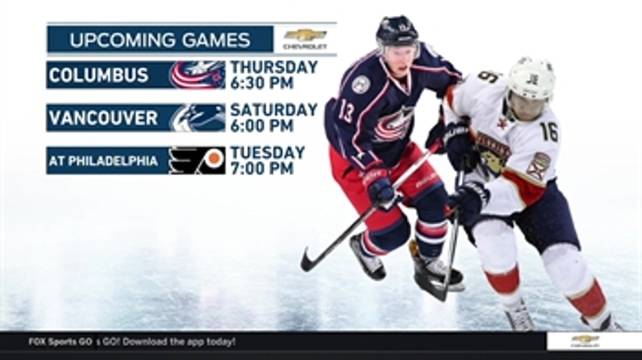 Panthers welcome Blue Jackets to town for 1st home game of season