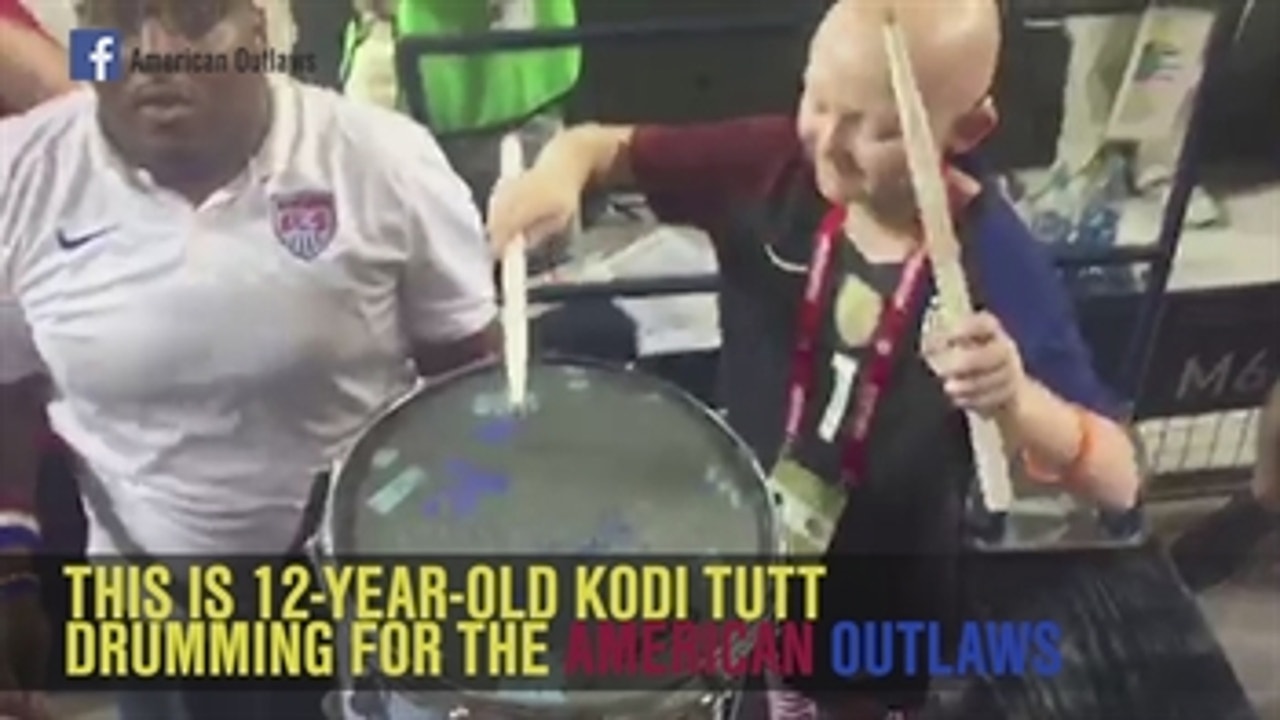 This 12-year-old drumming for the American Outlaws will inspire you