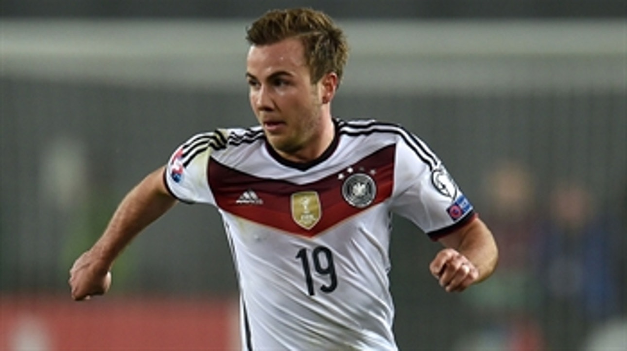 Gotze gives Germany early 1-0 lead