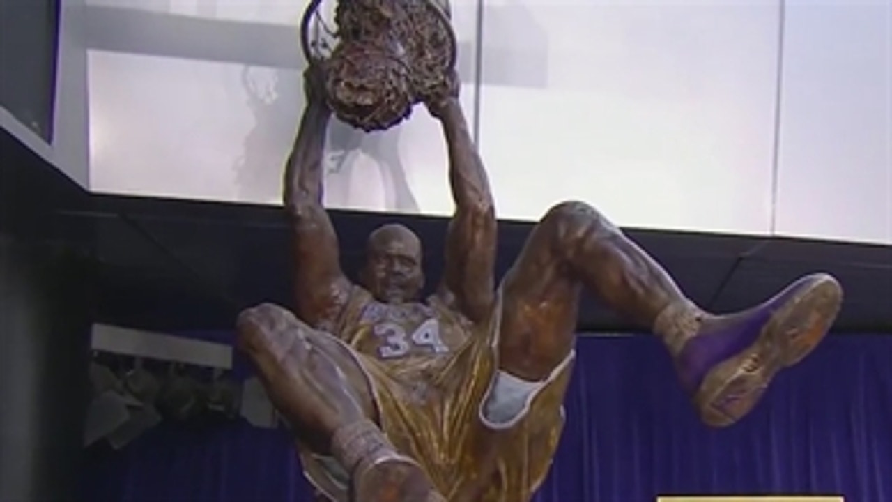 Lakers unveil Shaquille O'Neal statue at STAPLES Center