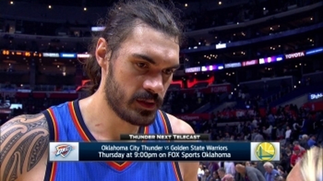 Steven Adams gives kudos to coaches on OKC win