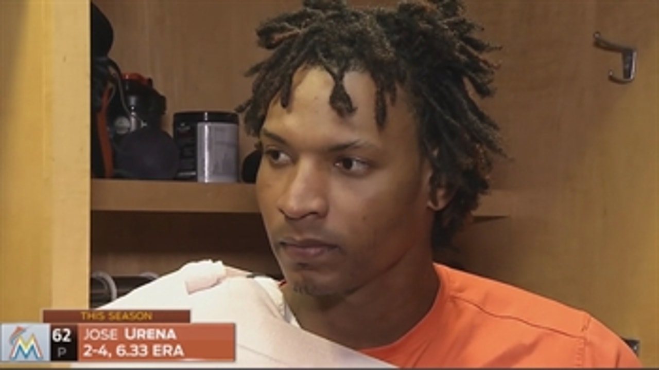 Jose Urena tried to go pitch by pitch against Pirates