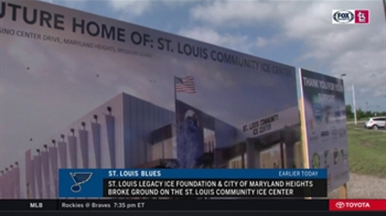 Blues break ground on community ice center