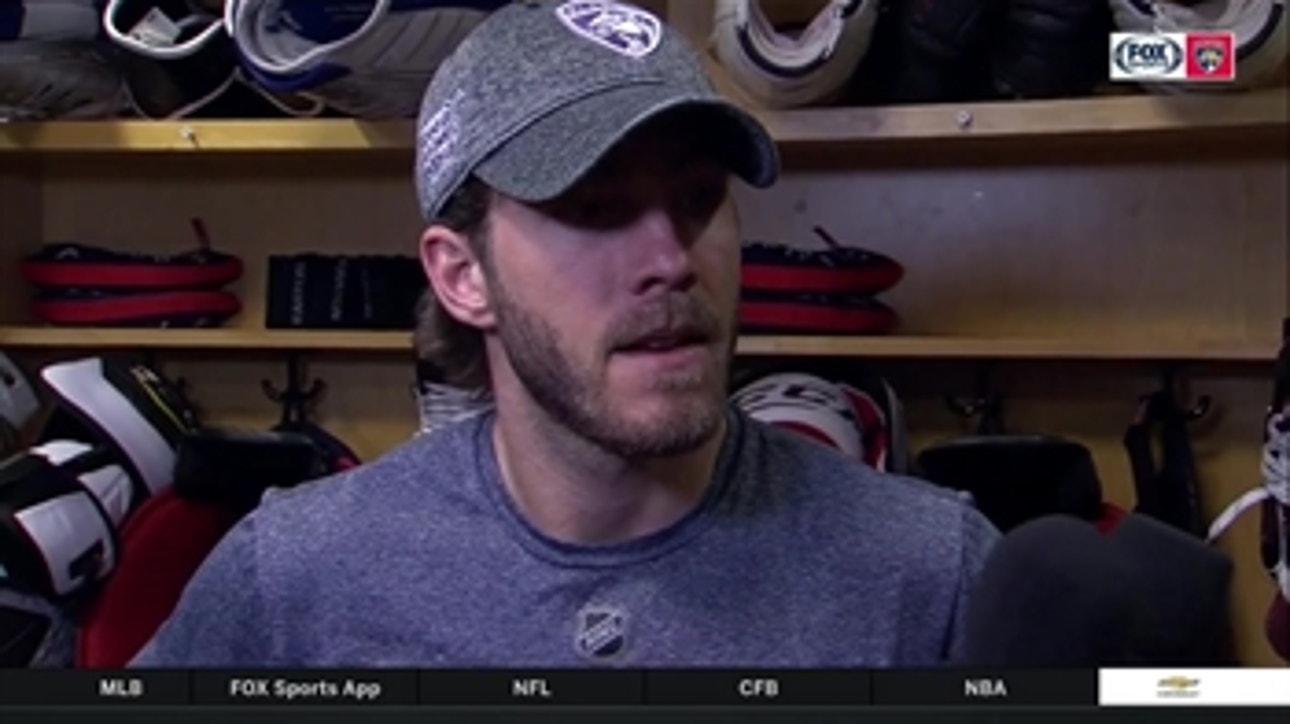 Mike Hoffman on loss to Columbus after setting Panthers' franchise mark for points in consecutive games