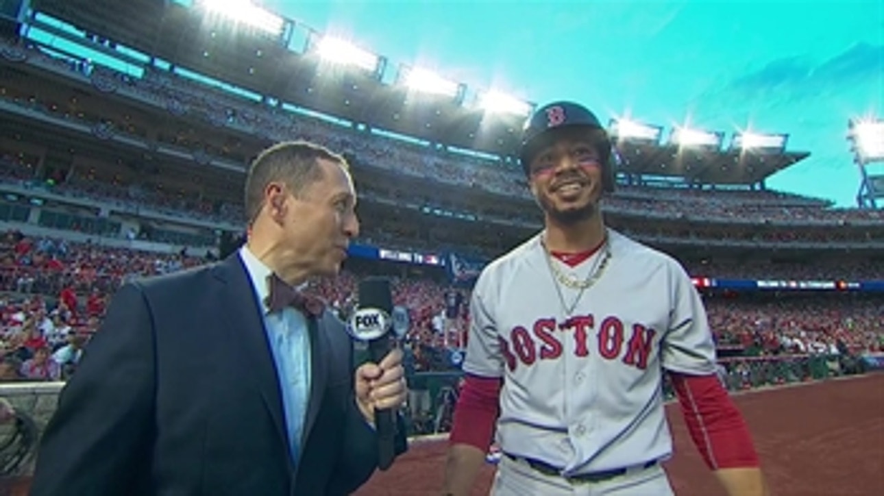 Ken Rosenthal talks with Mookie Betts on his All-Star MVP pick