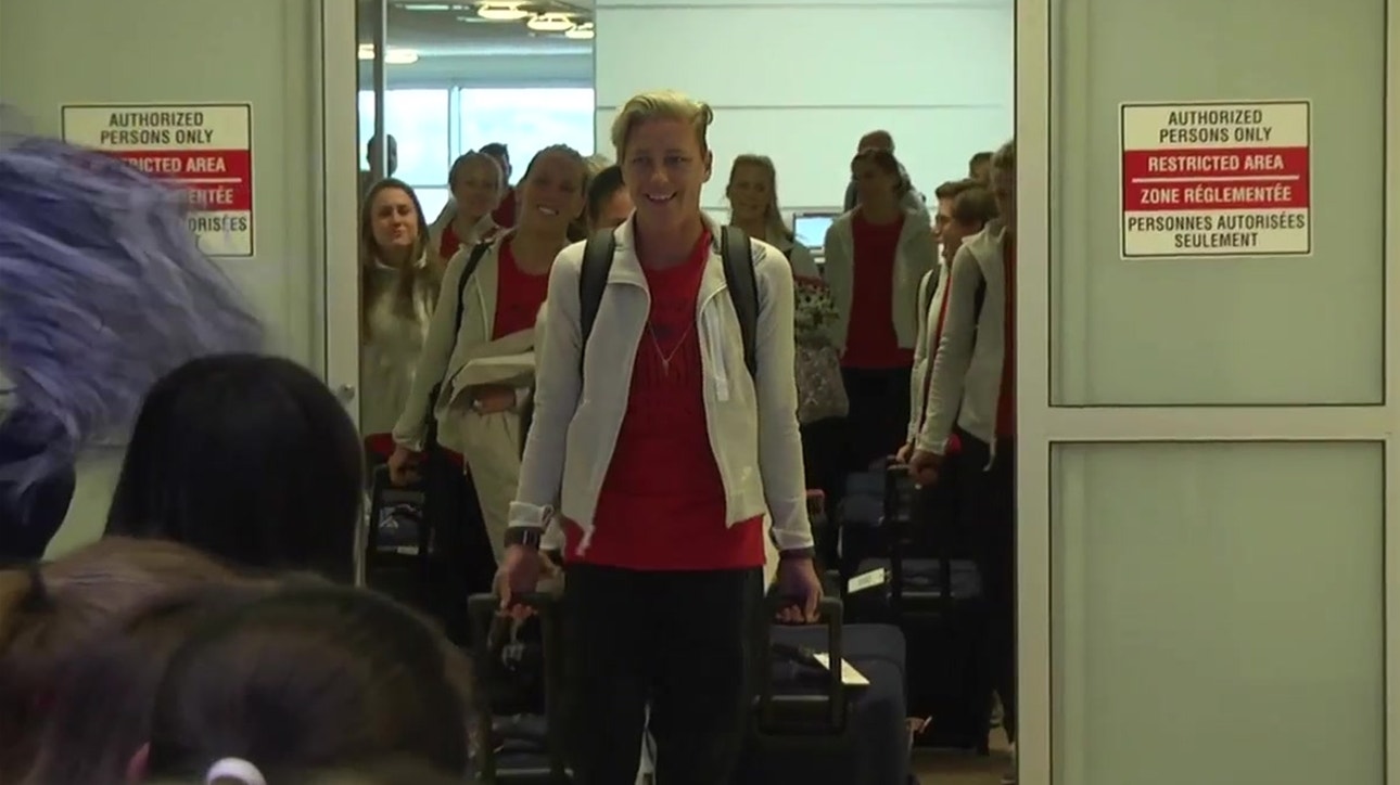 USWNT arrives in Winnipeg