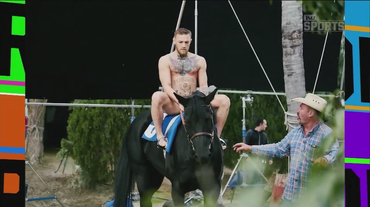 Why is Conor McGregor naked on a horse? ' TMZ SPORTS