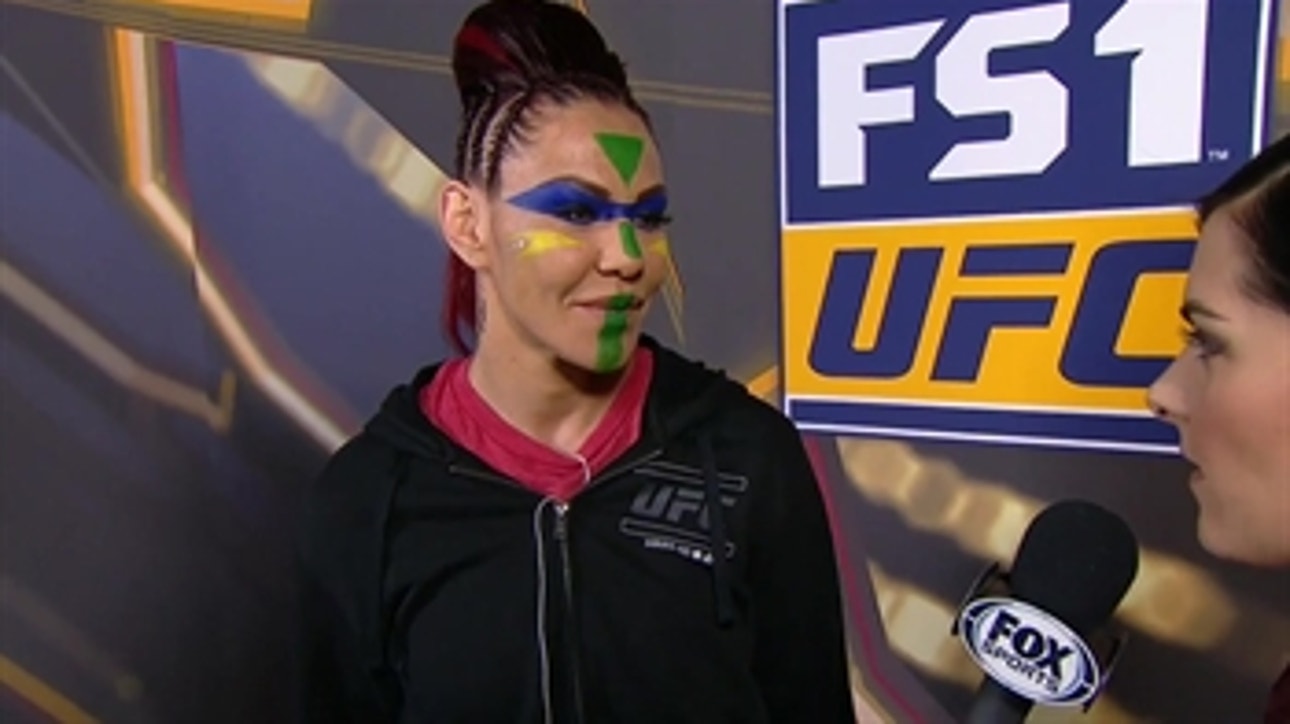 Cris Cyborg talks with Megan Olivi ' WEIGH-INS ' INTERVIEW ' UFC 222