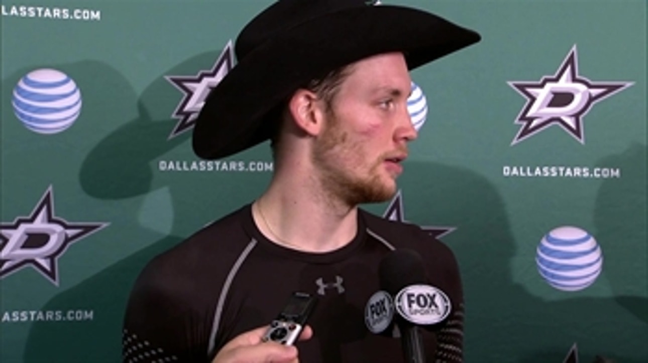 Faksa on first career goal in Stars' win