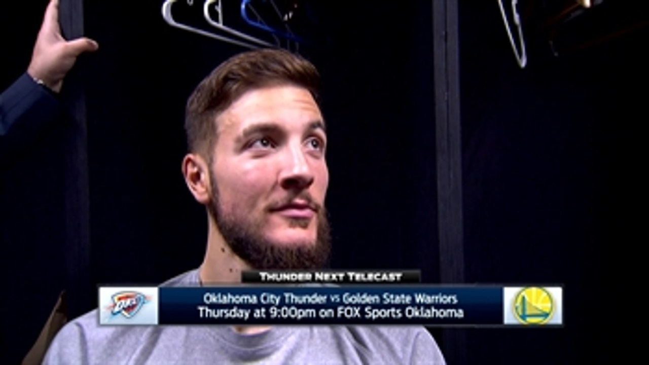 Joffrey Lauvergne on defense in win over Los Angeles