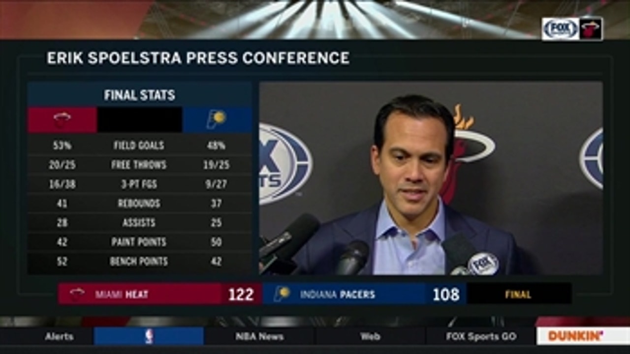 Erik Spoelstra discusses how  players responded to being called a 'mediocre road team'