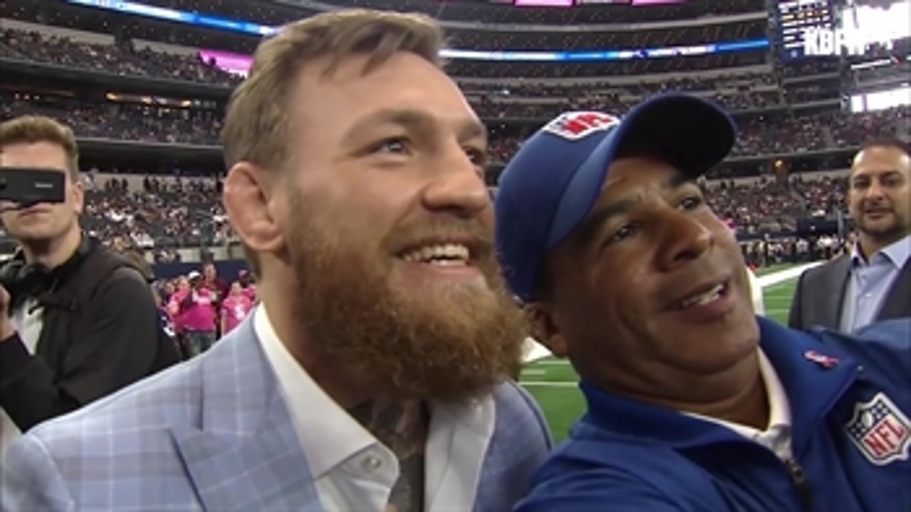 Conor McGregor was at the Cowboys game and gave Jerry Jones a very important message