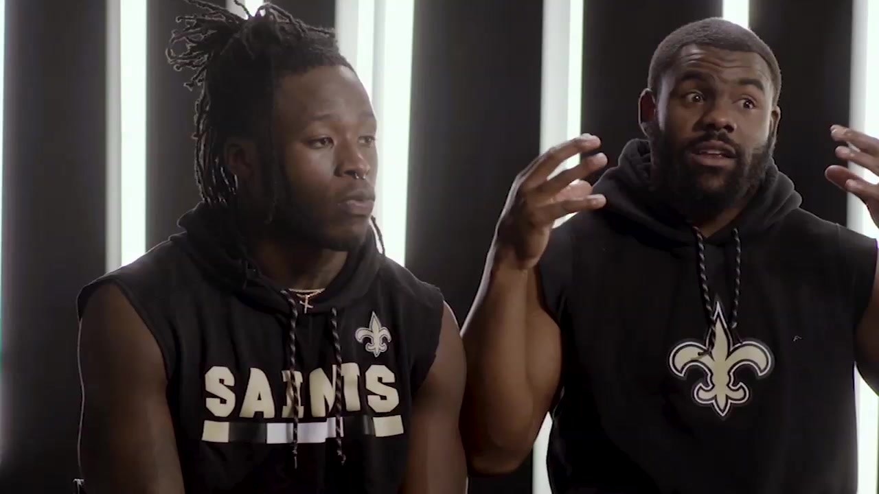 Mark Ingram and Alvin Kamara sit down with Erin Andrews to discuss their relationship