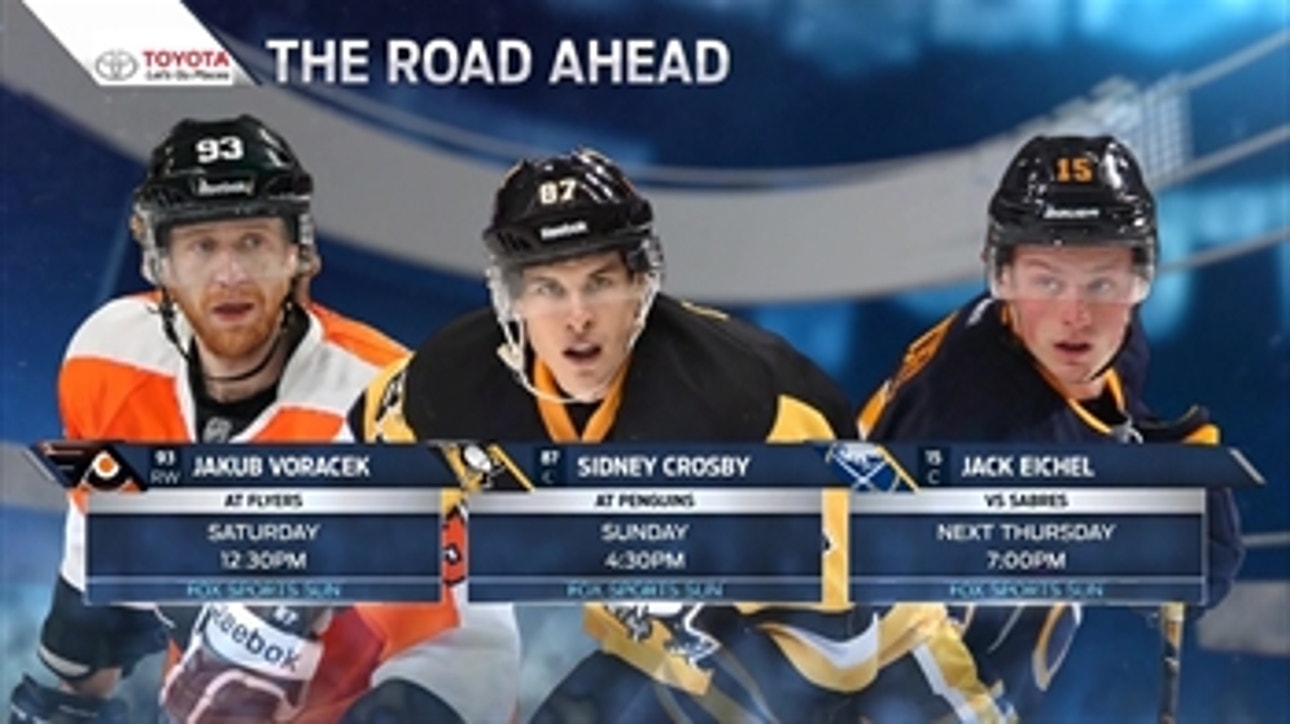 Lightning to spend weekend in Keystone State against Flyers, Penguins