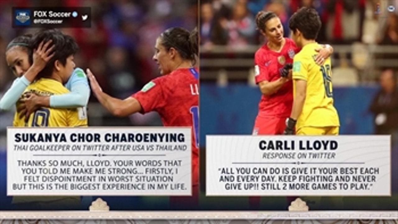 Women's World Cup NOW™: Carli Lloyd, Thailand GK make touching connection on social media