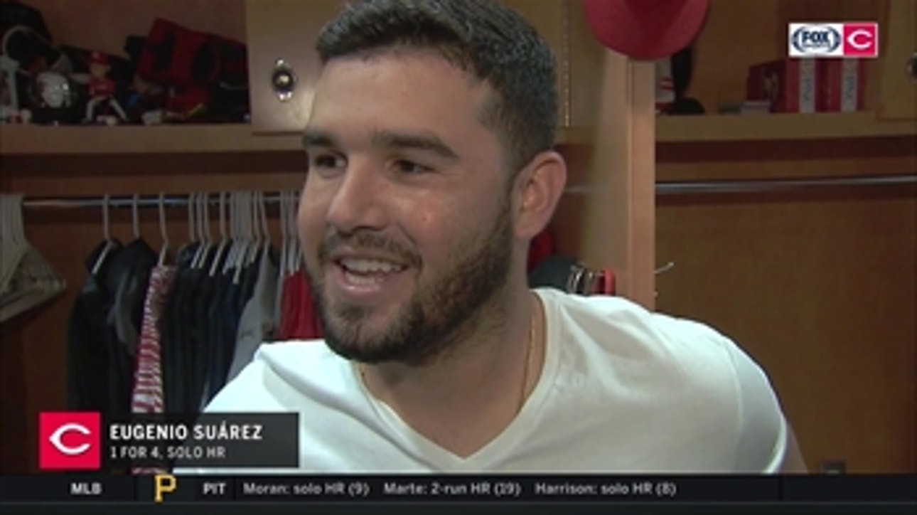 Eugenio Suarez talks about trying to elevate his game every day