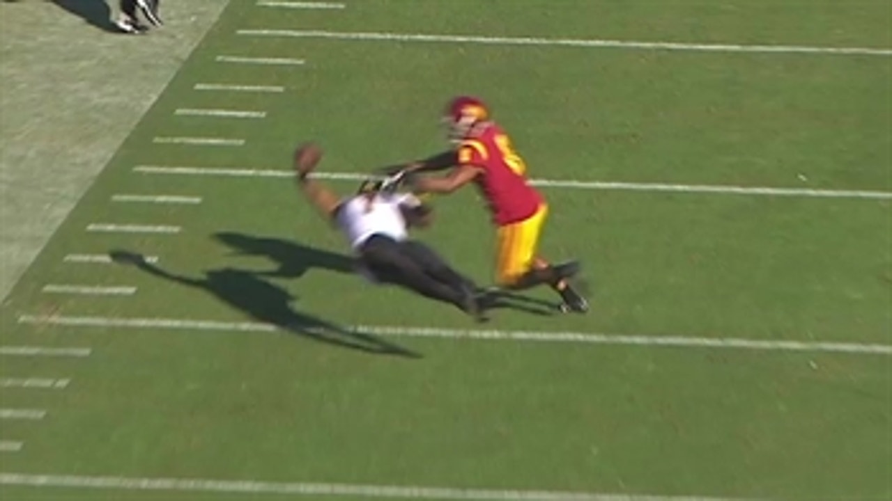Watch one of the best catches EVER -- on his back, full extension, and one-handed -- by ASU's N'Keal Harry