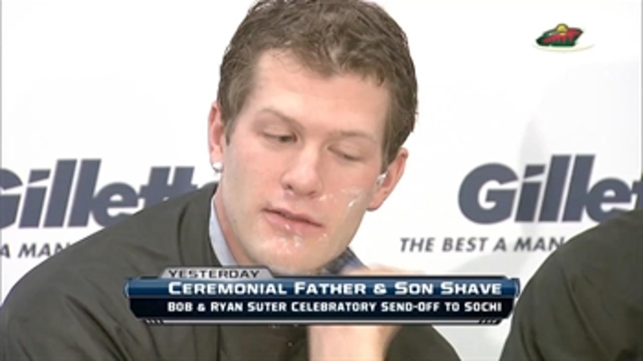 Ryan Suter's shave off for Sochi